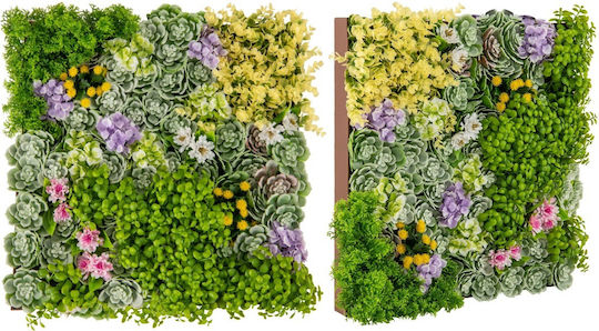 Costway Set aus 2 Stück hängenden 3D künstlichen Buchsbaum-Wandpflanzen für Innen- und Außendekoration Hz10260 Costway Set aus 2 Stück hängenden 3D künstlichen Buchsbaum-Wandpflanzen für Innen- und Außendekoration Hz10260