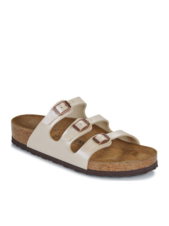 Florida Bf Graceful Flache Sandalen für Damen Beiges Regelmäßige Passform