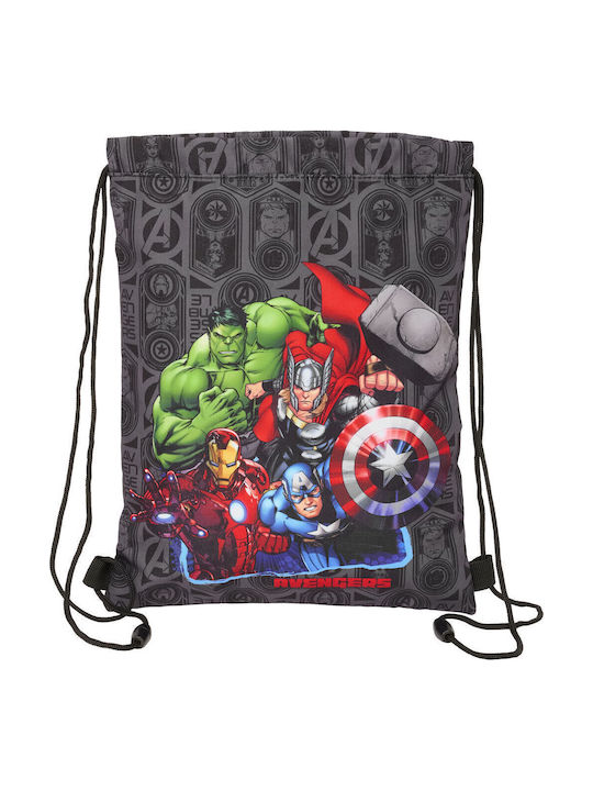 Ученическа чанта с въжета Avengers Vendetta черна 26 x 34 x 1 см