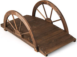 Costway Διακοσμητική Γέφυρα Κήπου Ξύλινη 101.5x48.5x38εκ. NP10804BN