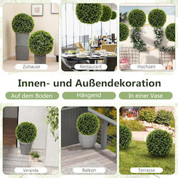 Costway Decorative Artificial Cedar Spheres High Quality PE Material Hz10292-m
