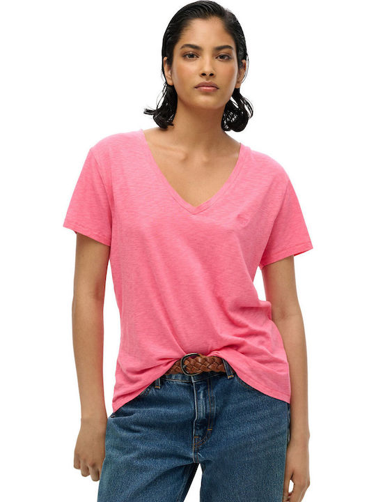 Superdry Slub Embroidered Women's Blouse Cotton...