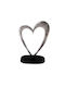 Metal Decorative Heart Black Base