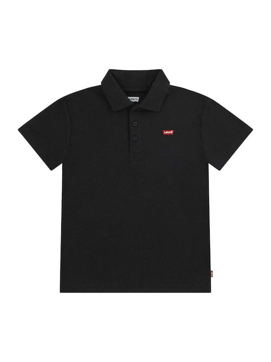 Levi's Παιδικό Polo Κοντομάνικο Μαύρο