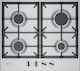 Neff N 70 Natural Gas Cooktop Autonomous 58.2x52εκ. Silver