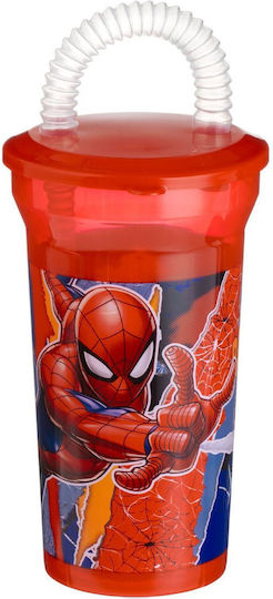 Baby Cup with Handle and Straw made of Plastic Multicolour 400ml