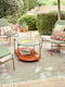 Outdoor-Sessel Metallisch Rot 2Stück 76x82x110εκ.