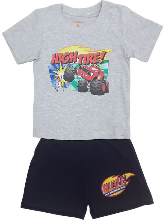 Blaze Kinder Schlafanzug Sommerlich Grey