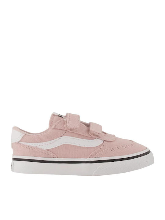 Vans Brooklyn Ls Παιδικά Sneakers με Σκρατς Ροζ