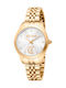 Just Cavalli Glam Chic Γυναικείο Ρολόι 32mm Μπαταρίας με Χρυσό Μεταλλικό Μπρασελέ