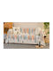 ForHome Cuvertură Pentru Canapea 3 Locuri Șenilă 180x280cm Portocalie
