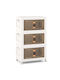 Cabinet Storage Made of Metal & Fabric L49.5xW31.5xH86cm