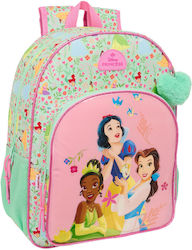 Σχολική Τσάντα Disney Princess Bloom Πράσινο Ροζ 33 X 42 X 14 Cm