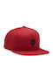 Шапка с козирка Fox Head Snapback в пламъчно червено