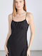 Sommer Mini Damenkleid Schwarz