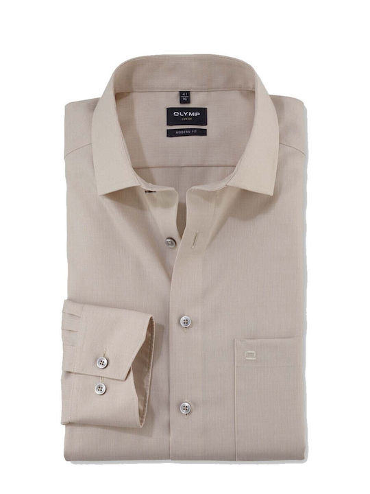 Olymp Luxor Shirt Beige