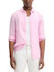 D2 Stud Vacation Long-sleeved Linen Shirt Multicolour