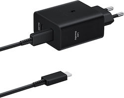 Samsung Φορτιστής με 2 Θύρες USB-C και Καλώδιο ...