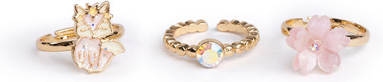 Set de 3 Inele cu Flori Great Pretenders Boutique