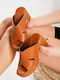 Mules with Heel in Tabac Brown Color