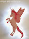 Wooden Kids Wall Light "unicorn"