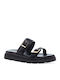 Sandale Casual Damă Din Piele Negre