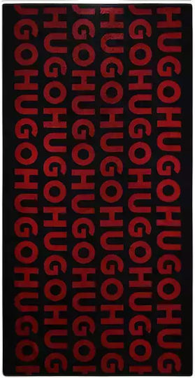 Hugo Monogram Cotton Black 160x80cm