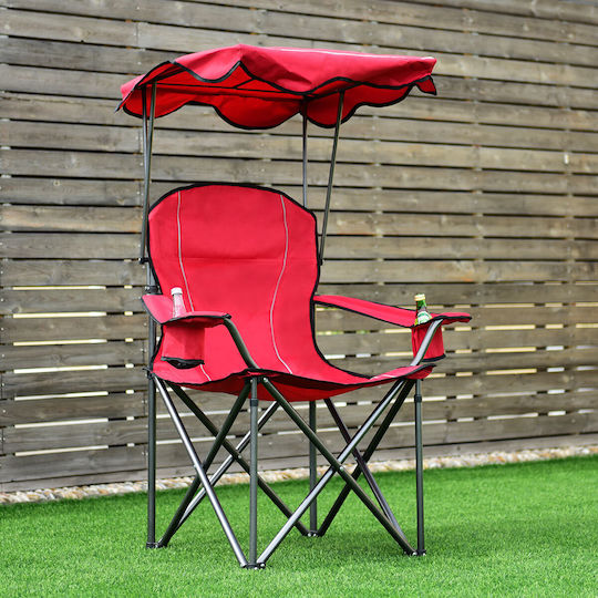 Costway Stuhl Strand Rot 96.5x67.5x130cm.