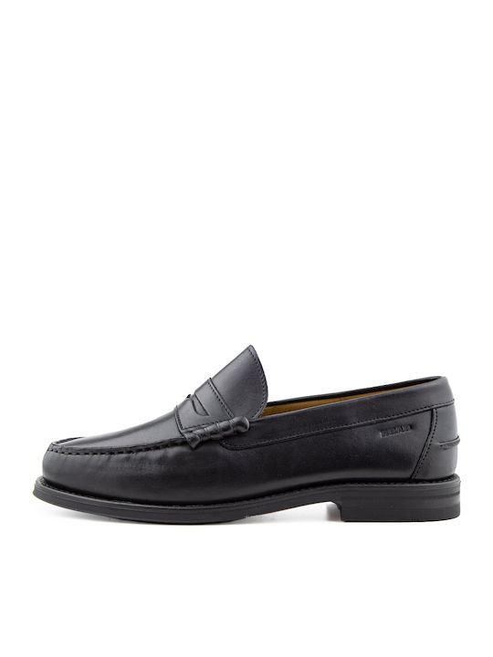 Δερμάτινα Ανδρικά Loafers σε Μαύρο Χρώμα