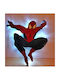 Wooden Kids Wall Light Spiderman