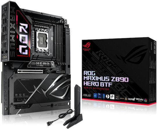 Asus ROG MAXIMUS Z890 HERO BTF Wi-Fi Дънна платка ATX с Intel 1851 Сокет