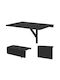 Birou Din Lemn Negru 80x60x45cm