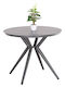 Garten- und Terrassentisch für Kleine Räume Aluminium Higer Grau 90x90x74cm