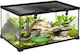 Pawhut Ενυδρείο Ερπετών Terrarium Μαύρο 50x30x25cm