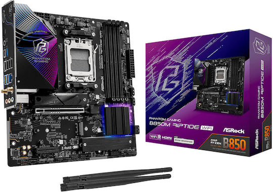ASRock B850M Riptide WiFi Placă de bază Micro ATX cu AMD AM5 Socket
