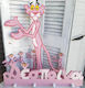 Wooden Decorative "Pink Panther"