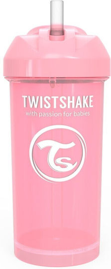 Twistshake Παιδικό Ποτηράκι από Σιλικόνη Ροζ 360ml για 6m+