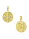 Xryseio Anhänger Kinder Amulett Beidseitig Konstantinato aus Gold 9K KN1113