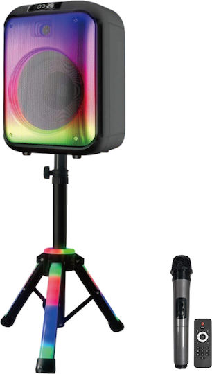 Boxă Karaoke cu Microfon Wireless și Efecte de Iluminare SM-B122 Negru