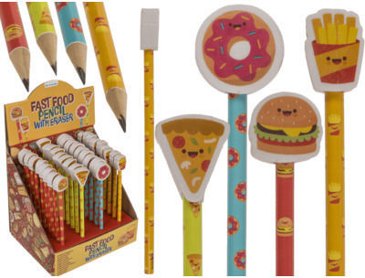 Μολύβι Γόμα Fast Food Περ 18,5 Εκ