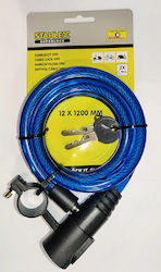 Stahlex 390 Spiralschloss 12x1200mm Blau