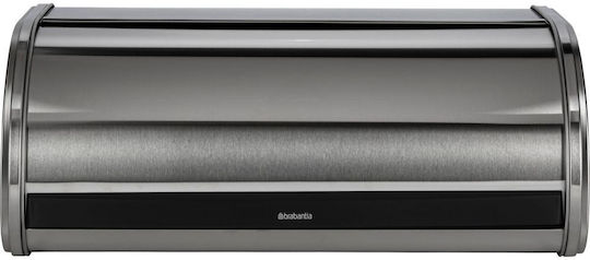 Brabantia Roll Top Bread Box Inox Grey 44.5x26.2x17.3cm