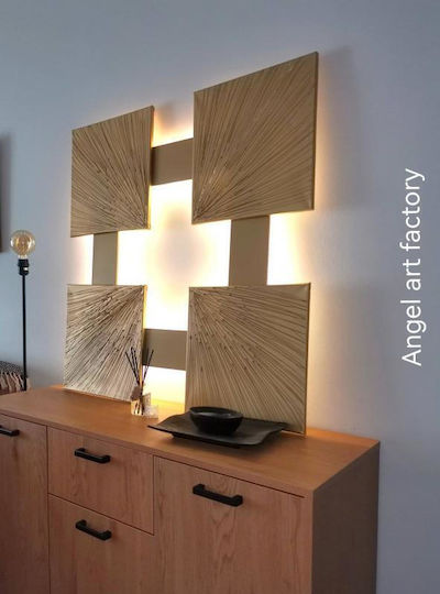 Dekorative Lampe Panel Gold