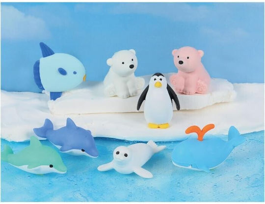 Γομα 3d Φακελακι Σχεδιο Marine Animals Κουτι 60 Τεμ 8 Ασορτι Σχεδια Iwako