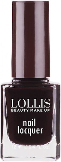 Lollis Beauty Make Up Glossy Βερνίκι Νυχιών Καφέ