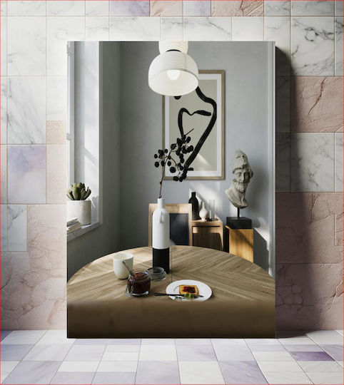 Painting Modern Breakfast Corner Abstract Art Ancient Bust 40x50