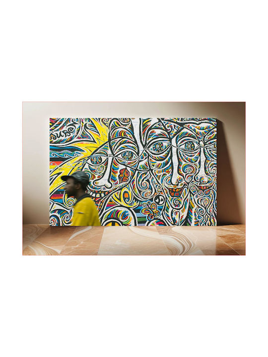 Πίνακας Colorful Abstract Street Art Πολύχρωμη Αφηρημένη Τέχνη Του Δρόμου 80x50