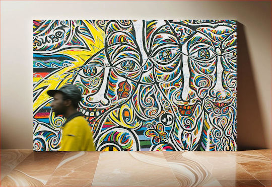 Πίνακας Colorful Abstract Street Art Πολύχρωμη Αφηρημένη Τέχνη Του Δρόμου 80x50