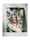 Πίνακας Dessert Flowers Raspberries Επιδόρπιο Λουλούδια Σμέουρα 80x120