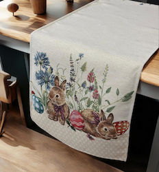 Traversă Din Țesătură Spania Paște Cu Buline 45x140cm Traversă Din Țesătură Spania Paște Cu Buline 45x140cm